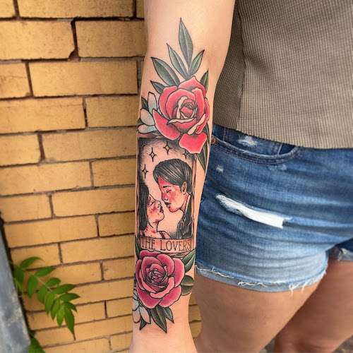 Work by Two Coffins Tattoo