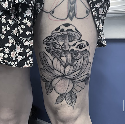 Work by Three Tears Tattoo Parlor