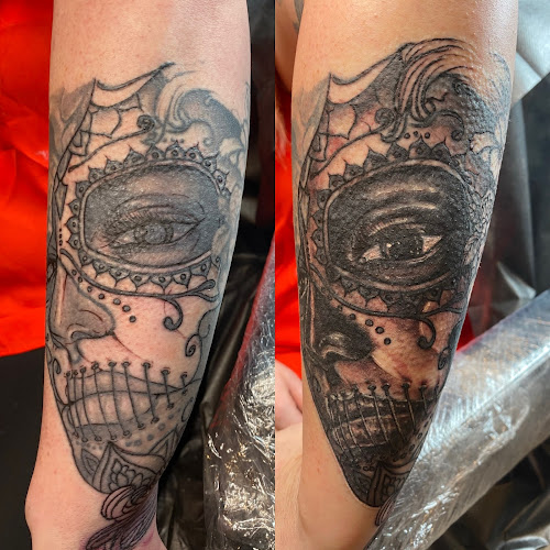 Work by Black Dahlia Tattoo Studios