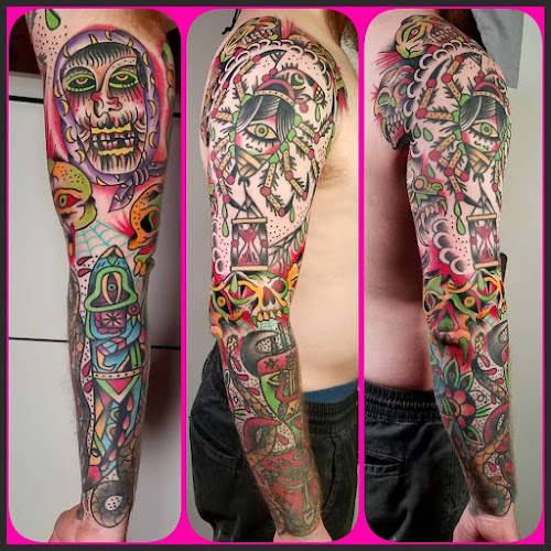 Work by Lucky Folk Tattoo