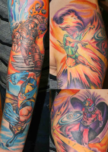 Work by Modern Electric Tattoo and Body Piercing