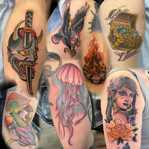 Work by Bullseye Tattoo