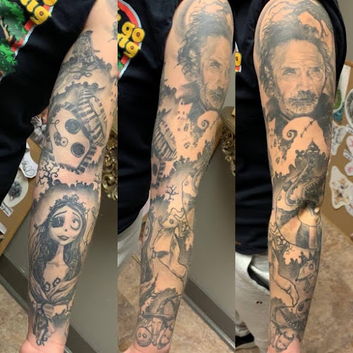Work by Dark Ship Tattoo inc