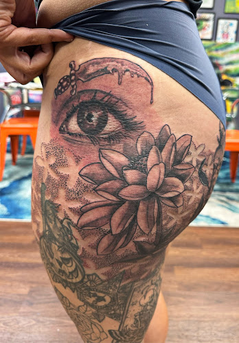 Work by Poke and a Rub art studio