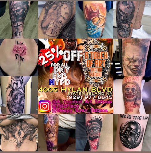 Work by A Touch of Art Tattoo Studio