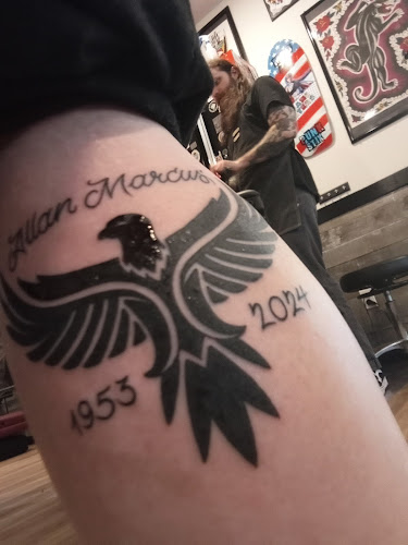 Work by Steadfast tattoo company