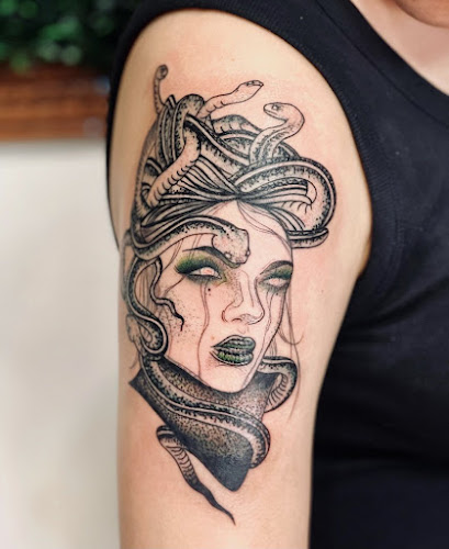 Work by Blue Horseshoe Tattoo and Piercing
