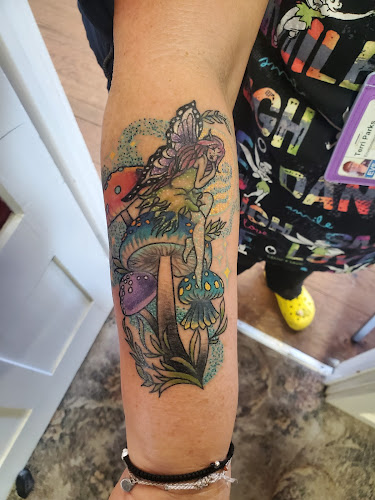Work by Weaving Spider Tattoo