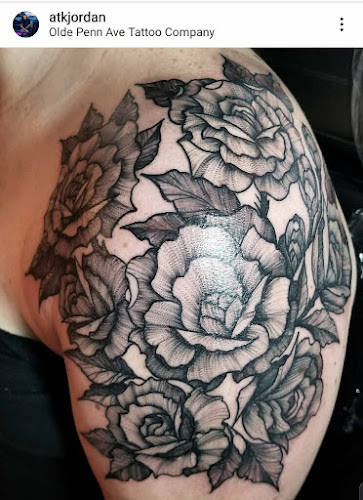 Work by Olde Penn Ave. Tattoo Co.
