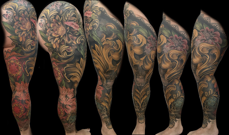 Work by Midnight Rose Tattoo